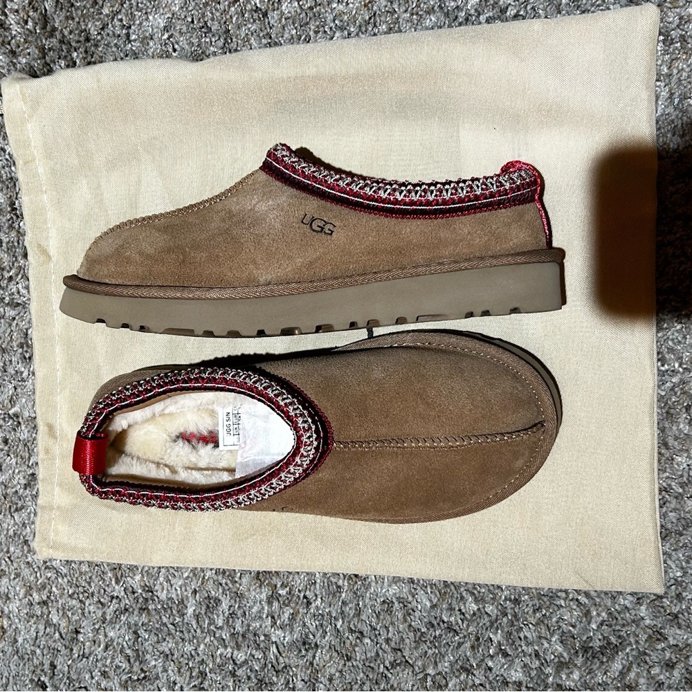UGG women’s Brown Suede Slippers